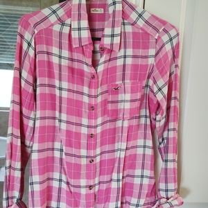 Hollister xs flannel shirt